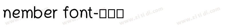 nember font字体转换